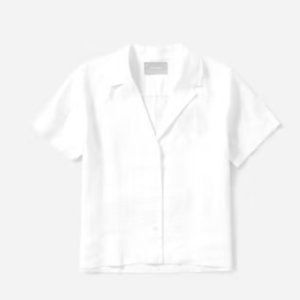 Everlane The Linen Short-Sleeve Notch Shirt